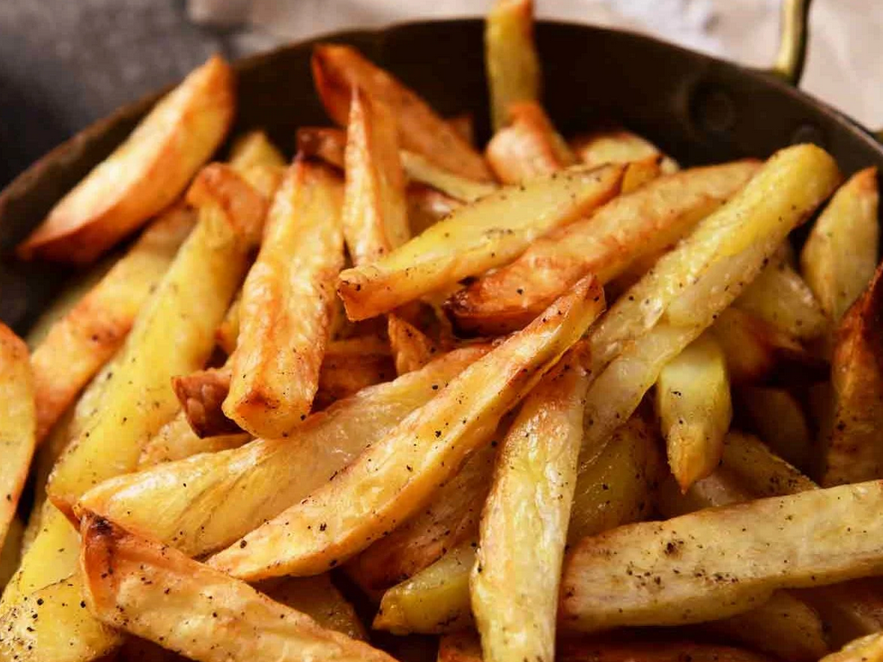 french fries in fry