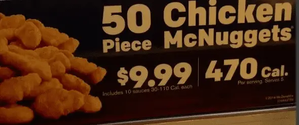 mcdonalds 50 piece nuggets