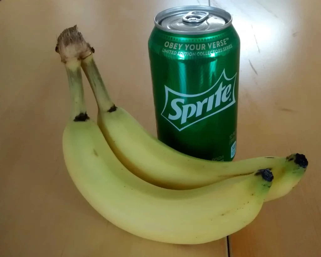 Why do sprite and banana make you puke bananas and sprite challenge