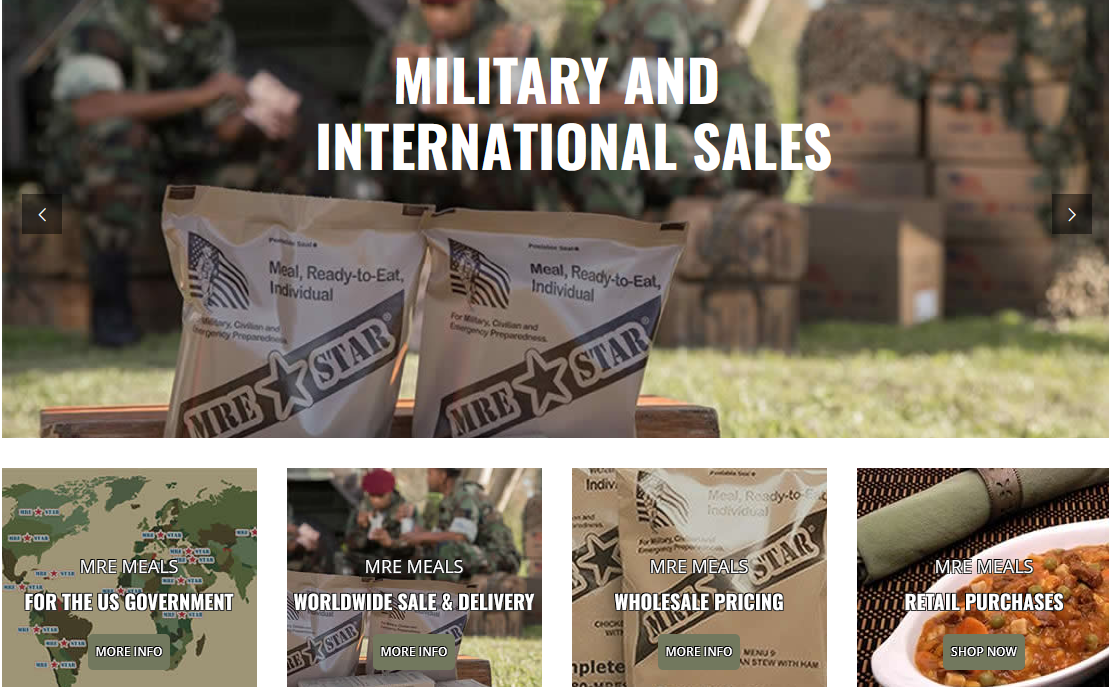 MREs food